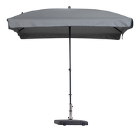 Madison aluminium parasol Patmos 2,10 x 1,40 m lichtgrijs