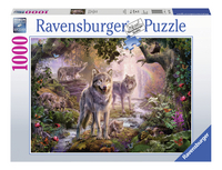 Ravensburger puzzel Wolvenfamilie in de zomer