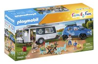 PLAYMOBIL Family Fun 71423 Famille avec voiture et caravane