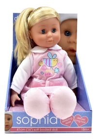 Dolls World zachte pop Sophia - 41 cm-Vooraanzicht