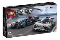 LEGO Speed Champions 76909 Mercedes-AMG F1 W12 E Performance & Mercedes-AMG Project One-Linkerzijde