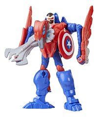 Figurine articulée Avengers Marvel Mech Strike Mechasaurs - Captain America-Image 1