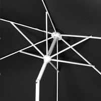 Parasol aluminium Diameter 3 m zwart-Artikeldetail