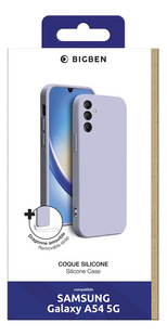 bigben siliconen cover voor Samsung Galaxy A54 5G Lavendel