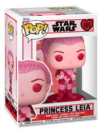 Funko Pop! figurine Star Wars Valentines - Princess Leia-Côté gauche