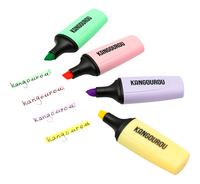 Kangourou surligneur fluo Mini Pastel - 4 pièces-Image 1