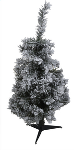 Sapin de Noël vert enneigé 90 cm