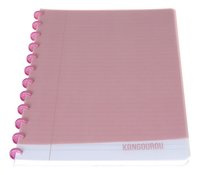 Kangourou schrift A4 gelijnd roze
