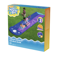 Bestway Toboggan aquatique H20GO ! Lunar Launch Double Water Slide