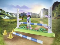 PLAYMOBIL Horses of Waterfall 71355 Zoe & Blaze avec parcours d'obstacles-Image 2