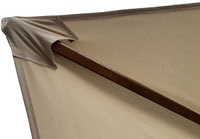 Luxeparasol FSC hout 3 x 2 m zand-Artikeldetail