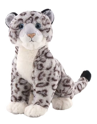 Pluche sneeuwluipaard 29 cm