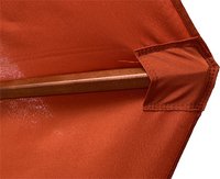 Parasol de luxe en bois FSC 3 x 2 m terracotta-Détail de l'article