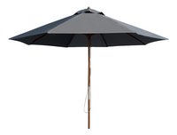 Parasol de luxe en bois FSC Ø 3 m gris-Avant