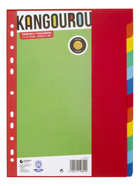 Kangourou tabbladen van karton A4 - 24 stuks