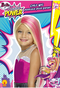 Pruik Barbie Princess Power-Vooraanzicht