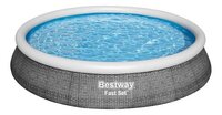 Bestway piscine Fast Set rotin gris Ø 3,96 m - H 0,84 m-Vue du haut