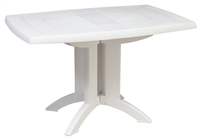 Grosfillex table de jardin Vega 118 blanc 118 x 77 cm