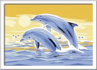 Ravensburger Schilderen op nummer Springende dolfijnen-Vooraanzicht