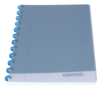 Kangourou cahier A4 quadrillé bleu