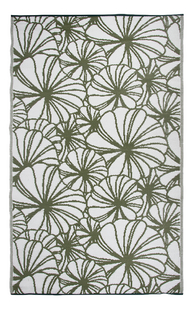 Esschert Design tapis d'extérieur Floral vert/blanc