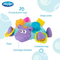 Playgro badspeelgoed Float Along Hippo Shape-Afbeelding 1