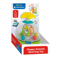 baby Clementoni Activiteitenspeeltje Happy Animals Spinning Top