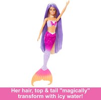 Mattel Poupée mannequin Barbie Barbie Poupée Mannequin New Feature Mermaid HRP97-Image 2