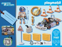 PLAYMOBIL Sports & Action 71187 Pilote de kart-Arrière