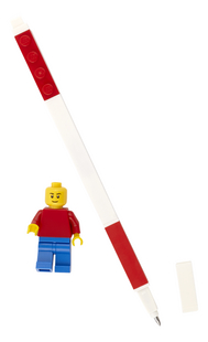 LEGO stylo à bille Gel Pen avec figurine rouge-Avant