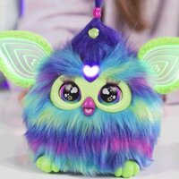 Hasbro Interactieve knuffel pluche Furby galaxy NL blauw/groen-Afbeelding 1