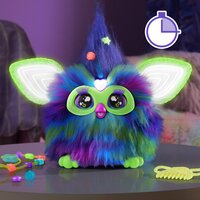 Hasbro Interactieve knuffel pluche Furby galaxy NL blauw/groen-Afbeelding 6