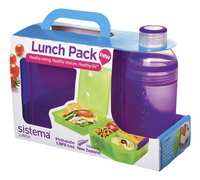 Sistema brooddoos en drinkfles 480 ml Lunch Pack paars