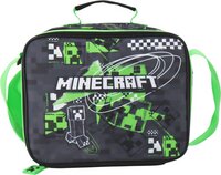 Lunchtas Minecraft groen/zwart