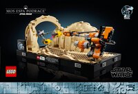 LEGO Star Wars Diorama de la course de podracers de Mos Espa 75380