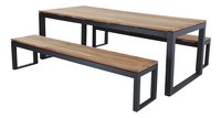 Ocean ensemble de jardin Selena 2 bancs anthracite