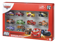 Auto Disney Cars Mini Racers 10-pack met rode en gele McQueen-Rechterzijde