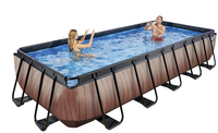 EXIT piscine avec filtre à cartouche L 5,4 x Lg 2,5 x H 1 m Wood-Image 1
