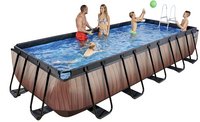 EXIT piscine avec filtre à cartouche L 5,4 x Lg 2,5 x H 1 m Wood-Image 2