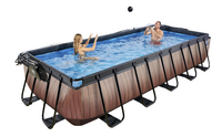 EXIT piscine avec coupole L 5,4 x Lg 2,5 x H 1 m Wood-Image 2