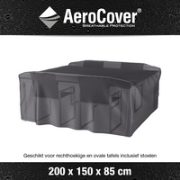 AeroCover beschermhoes voor tuinset L 200 x B 150 x H 85 cm polyester-Afbeelding 1
