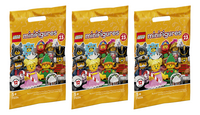 LEGO Minifigures 71034 Serie 23 - 3 stuks-Linkerzijde