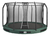 Salta trampoline enterré avec filet de sécurité Premium Ground Ø 4,27 m vert-Avant