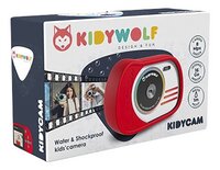 Kidywolf compact fototoestel Kidycam rood-Linkerzijde