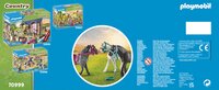 PLAYMOBIL Country 70999 3 paarden: het Friese paard, de Knabstrupper & de Andalusiër-Achteraanzicht