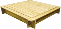 BnB Wood couvercle pour bac à sable carré 180 x 180 cm