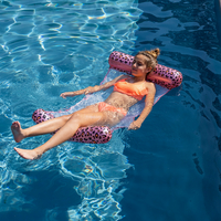 Swim Essentials waterhangmat Luipaardprint roze-Afbeelding 4