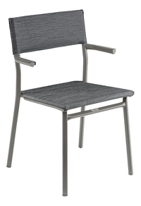 Lafuma tuinset Oron betonlook verlengbaar - 6 stoelen antraciet-Afbeelding 1