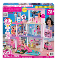 Barbie Dreamhouse - Poppenhuis met 3 Verdiepingen - Licht en Geluid - Droomhuis met 75+ Onderdelen-Vooraanzicht