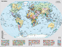 Ravensburger puzzel Staatkundige wereldkaart-Vooraanzicht